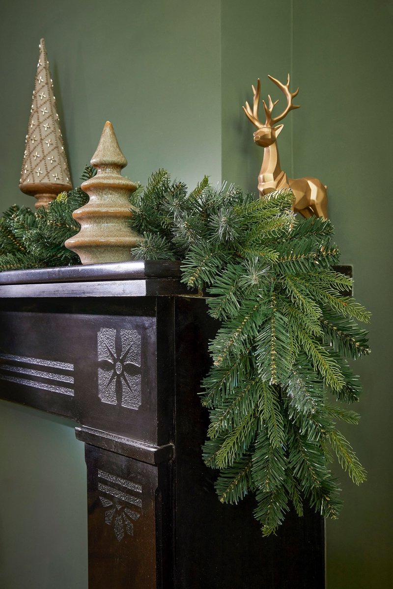 Black Box Trees Grimshaw Guirlande - Kerstguirlande L180 cm - Kerst Decoratie - Groen – foto 2