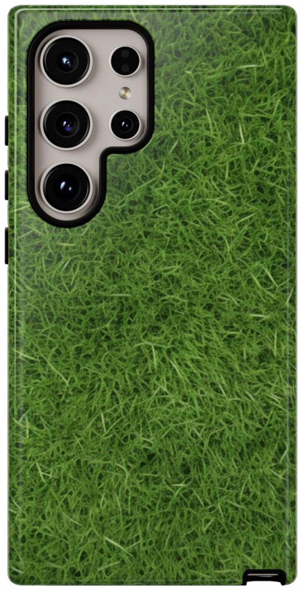 Frisgroene Grastextuur – Telefoonhoesje Geschikt voor Samsung Galaxy S24 Ultra