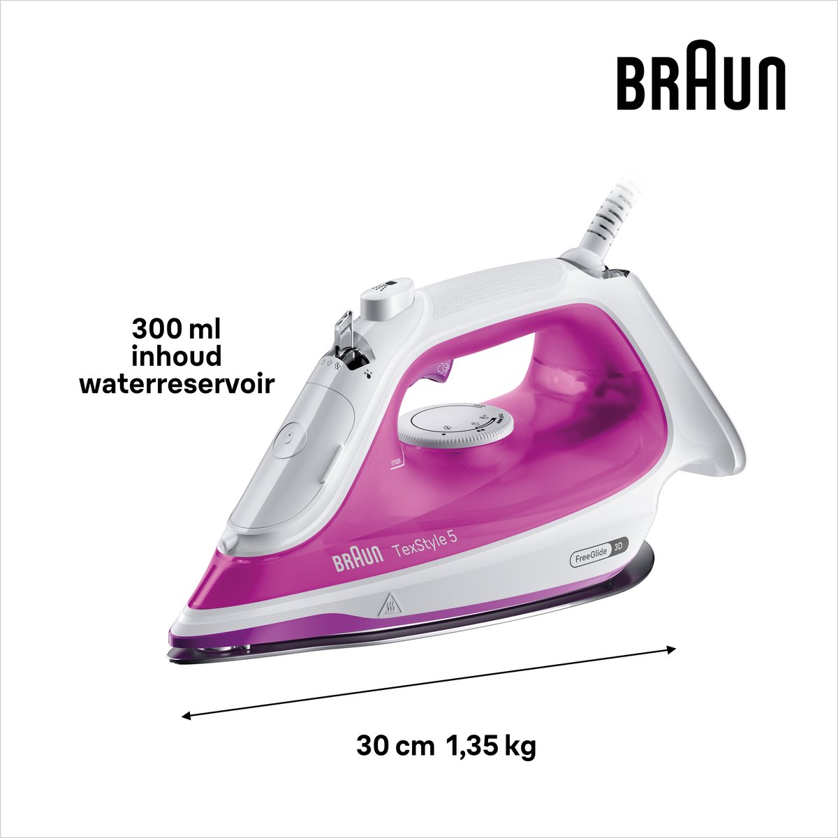 Braun TexStyle 5 SI5225PU – 3D strijkzool, zelfreinigend thumbnail 5