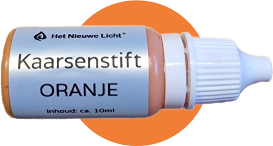 Foto: Het nieuwe licht kaarsenstift oranje 10ml wax stiften kaarsen beschilderen