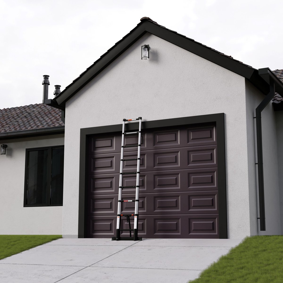 RMBO Telescopische Ladder - Telescoopladder - 2.60m lang, Compact en Draagbaar met Soft Closing Systeem, Geschikt voor Particulier en Professioneel Gebruik, Telescopische Vouwladder, Max. Belasting 150 kg, EN 131.6 – foto 2
