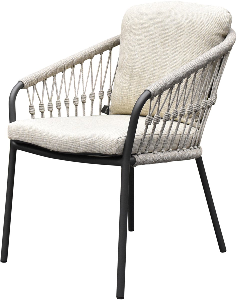 SUNS Nappa dining tuinstoel camel sand - natural gravel