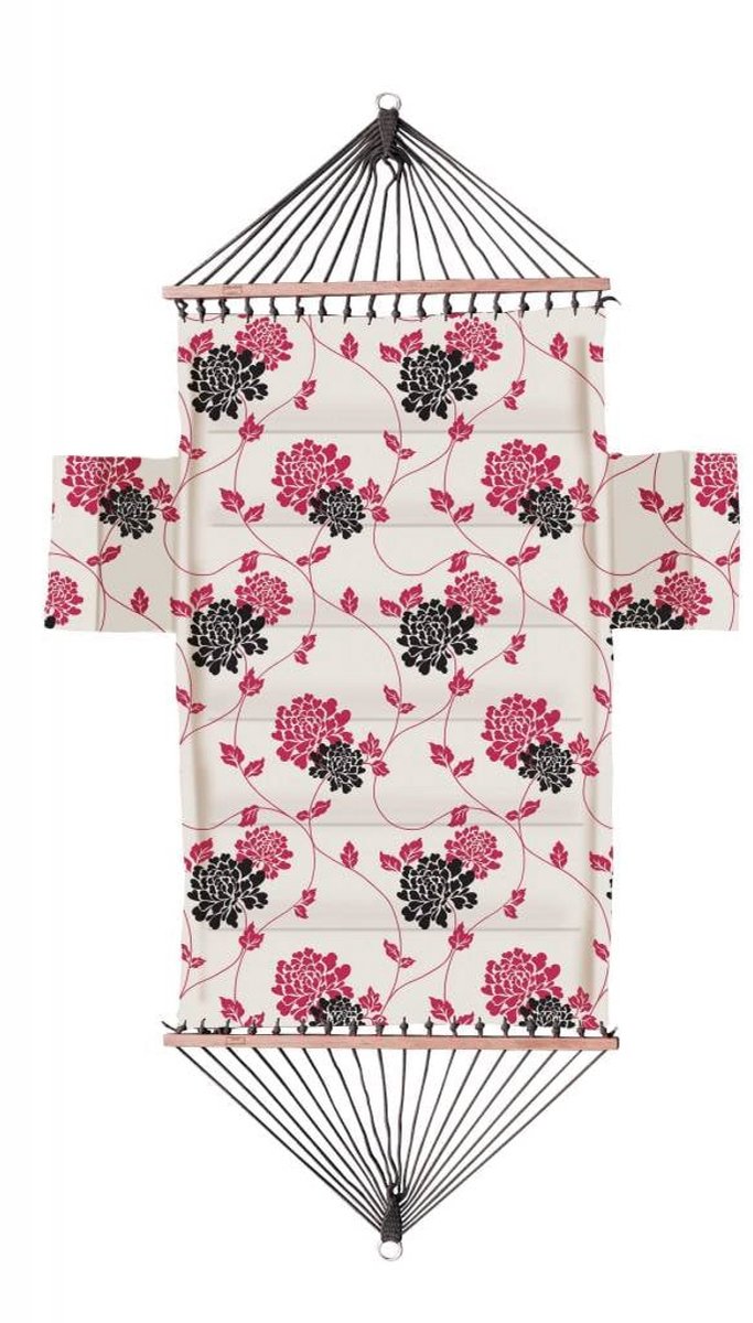 Hangmat Laura Ashley Isodore charcoal - 2 pers. - L 210 cm x B 140 cm