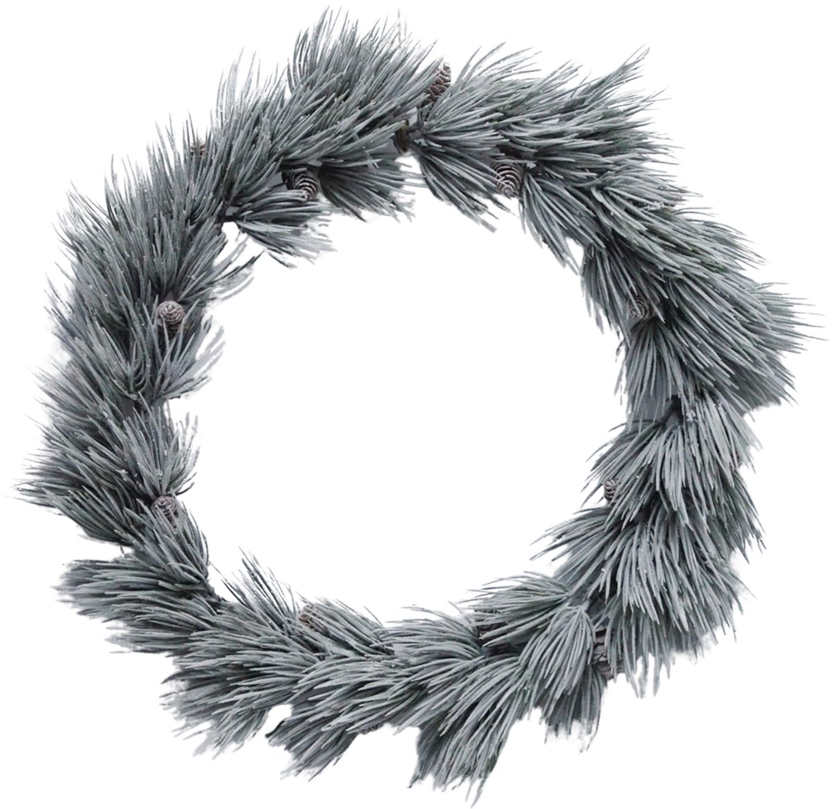 by Mooss - Krans - Kerst - Winter - Snow - Dennengroen - Sneeuw - Decoratief - Ø 50 cm