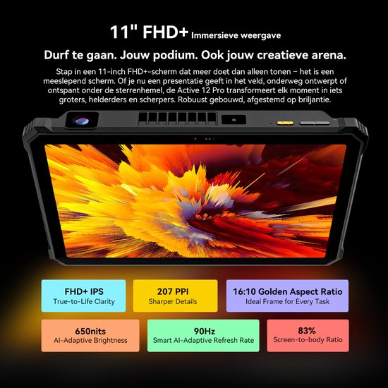 Blackview Active 12 Pro 5G Outdoor Tablet - 11 inch - 48 GB + 1 TB
