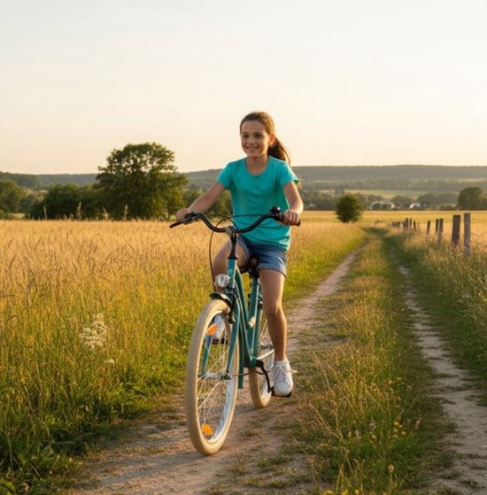 2Cycle - Meisjesfiets - 24 inch - Groen-Blauw van 2Cycle — afbeelding 3