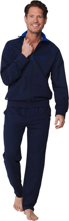 Pyjama Pastunette - Katoen - Éponge - Bleu foncé - Taille 3XL