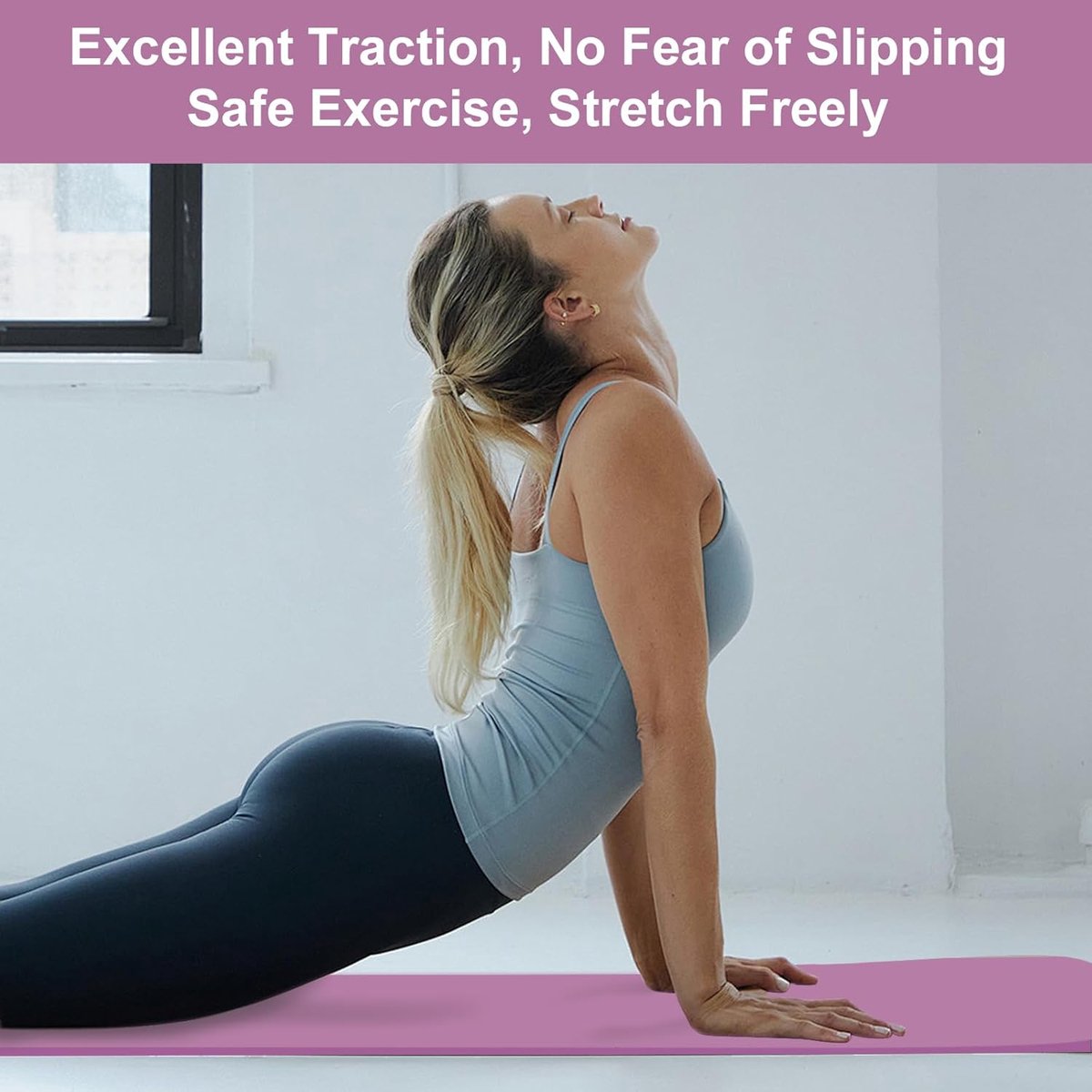 REWYTAZ Opvouwbare Yogamat - Tpe Oefening Pilates mat thumbnail 2