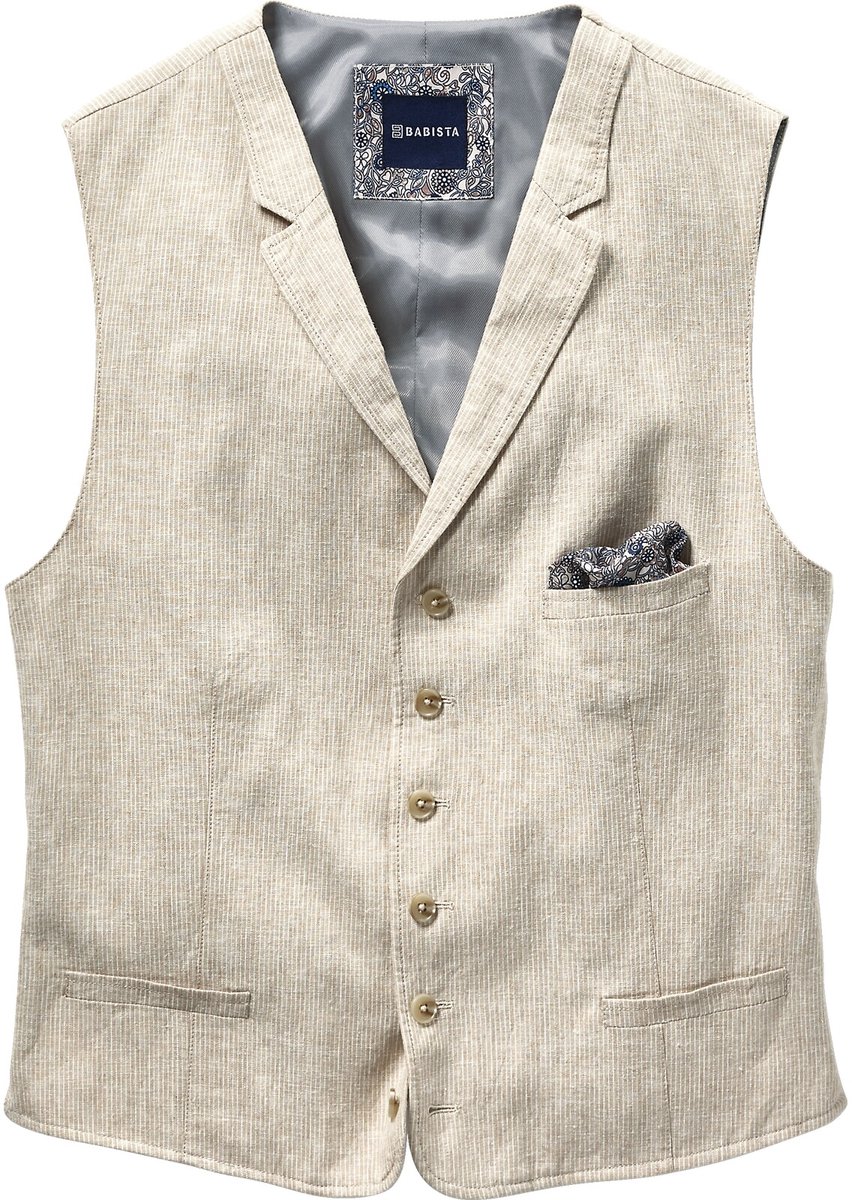 Babista herren Bodywarmer - 48 - beige - Plus Size