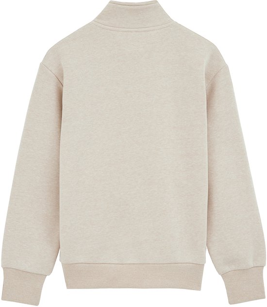 WE Fashion Jongens trui met quarter-zip en embroidery