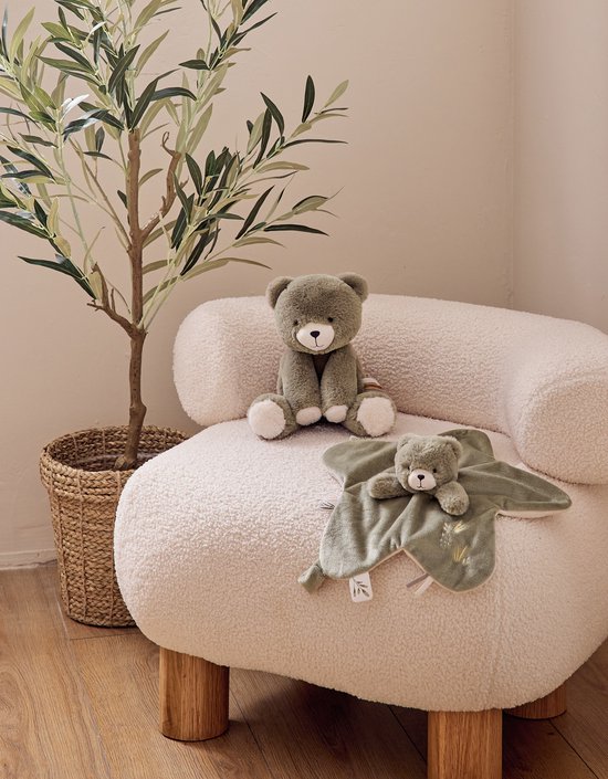 Noukie's - Tidou - Knuffeldoek - Kaki - Beer - Orso van Noukie's — afbeelding 3