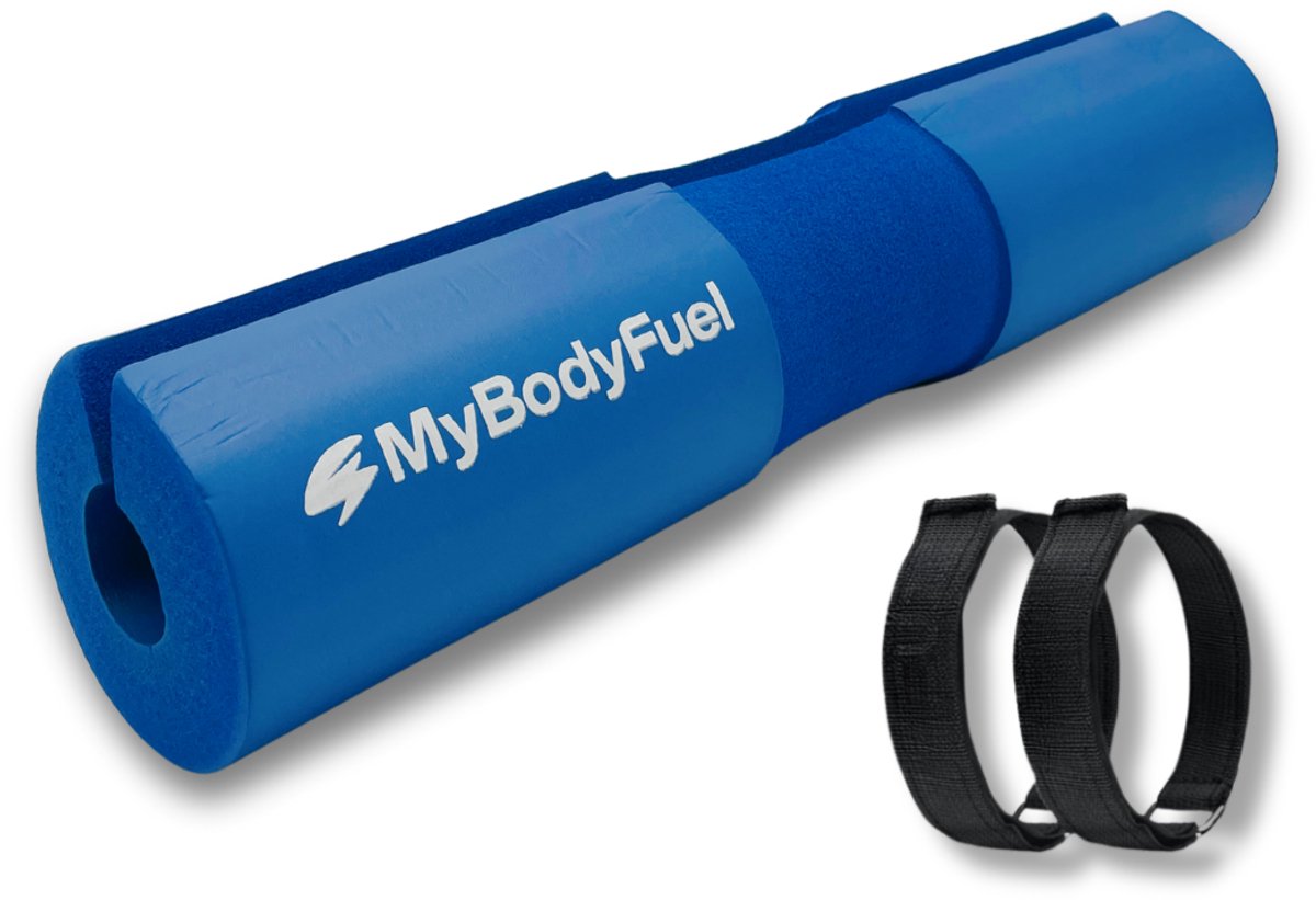 MyBodyFuel - Barbell pad - Voor Squat & Hip Thrust - Nekbeschermer voor halterstang - Squat Pad/Kussen - Blauw