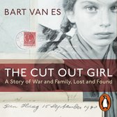Boekomslag met een portret van een jong meisje. Titel: THE CUT OUT GIRL. A Story of War and Family, Lost and Found. Bart Van Es.