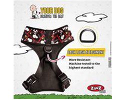 zooz pets - SNOOPY puppyharnas voor kleine hondjes xs - vb chihuhua . pomeriaan ... wasbaar - nek 24 cm -borst 29-41cm verstelbaar