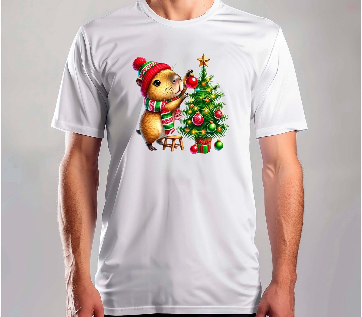Warme Capy Knuffel - T Shirt - MerryChristmas - ChristmasVibes - Funny - Sarcasm - VrolijkKerstfeest - Kerstmis - Grappig - Sarcasme - Capybara - Capy