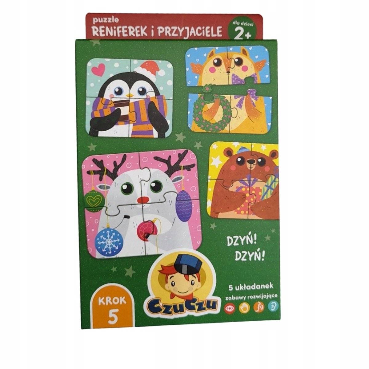 CzuCzu Puzzel 20 Elementen: Rendieren en Vrienden (2+ jaar)