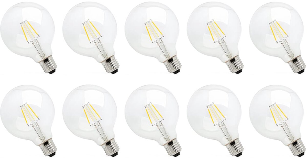 Spectrum Dimbare LED Lamp E27 8.5W - 230V - 1150 Lumen - 2700K Warm Wit - Gezellig Licht - Dimbaar - Energiezuinig - 10 stuks
