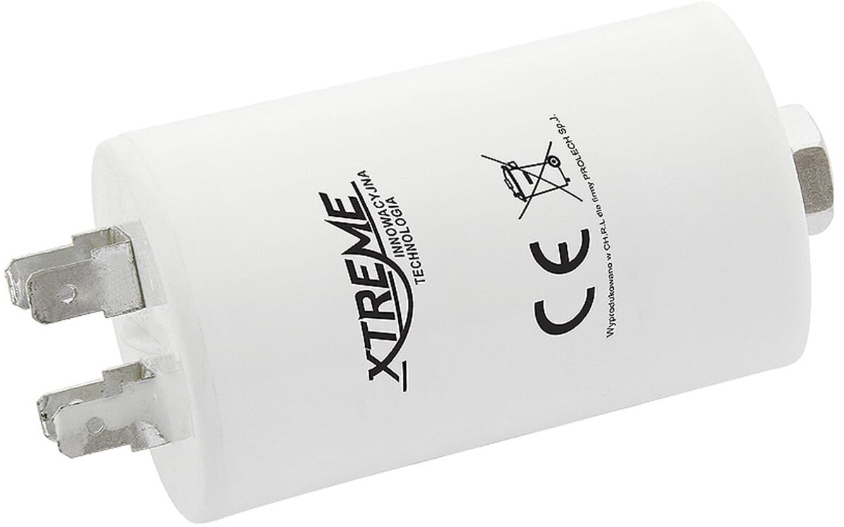 XTREME Motorcondensator 4µF 450V AC - Met Faston Aansluitingen - Start/Bedrijf