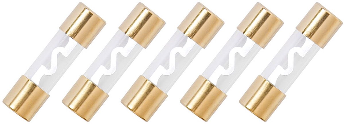 BLOW Buiszekeringen 60A - Ø10.3x38mm - 32V - Geschikt voor Auto, Boot, Camper & Car Audio - 5 stuks