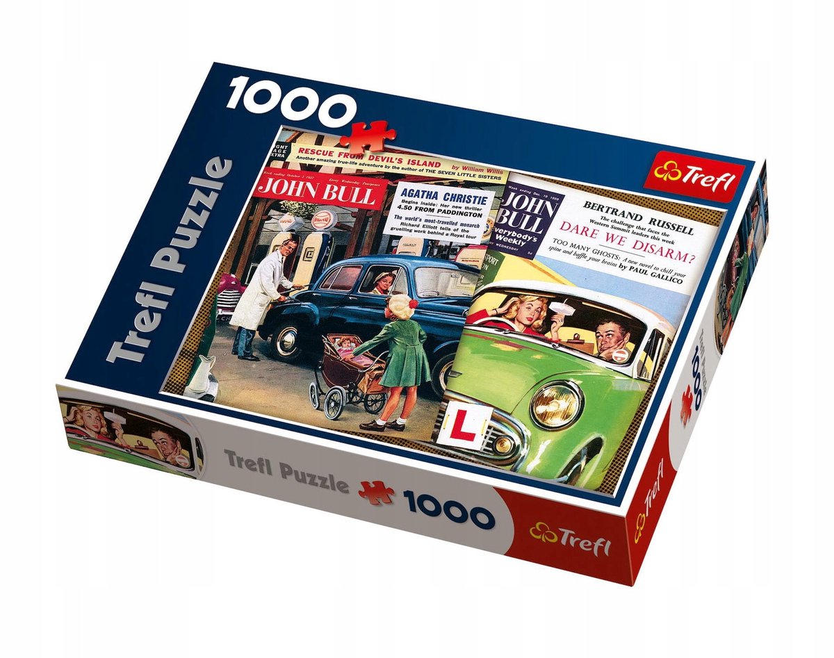 Trefl Vintage Poster Puzzel 1000 Stuk - Retro Auto