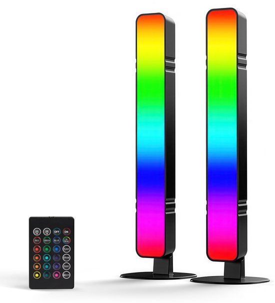 Foto: Yono light bar rgb gaming monitor verlichting led lamp sfeerverlichting bureau tafel 2 stuks