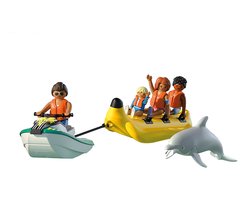 foto van PLAYMOBIL | Vakantie op het Strand | Bananenboot Tour | Speelgoed voor kinderen vanaf 4 jaar | Cadeau voor kinderen | Stimuleert creativiteit & avontuurlijkheid | Waterpret met Figuren & Jet Ski | 71905