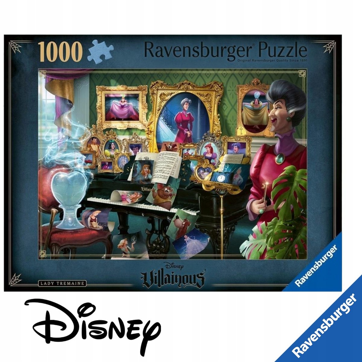 Ravensburger Premium 1000 stukjes Puzzel: Villainous Lady Tremaine