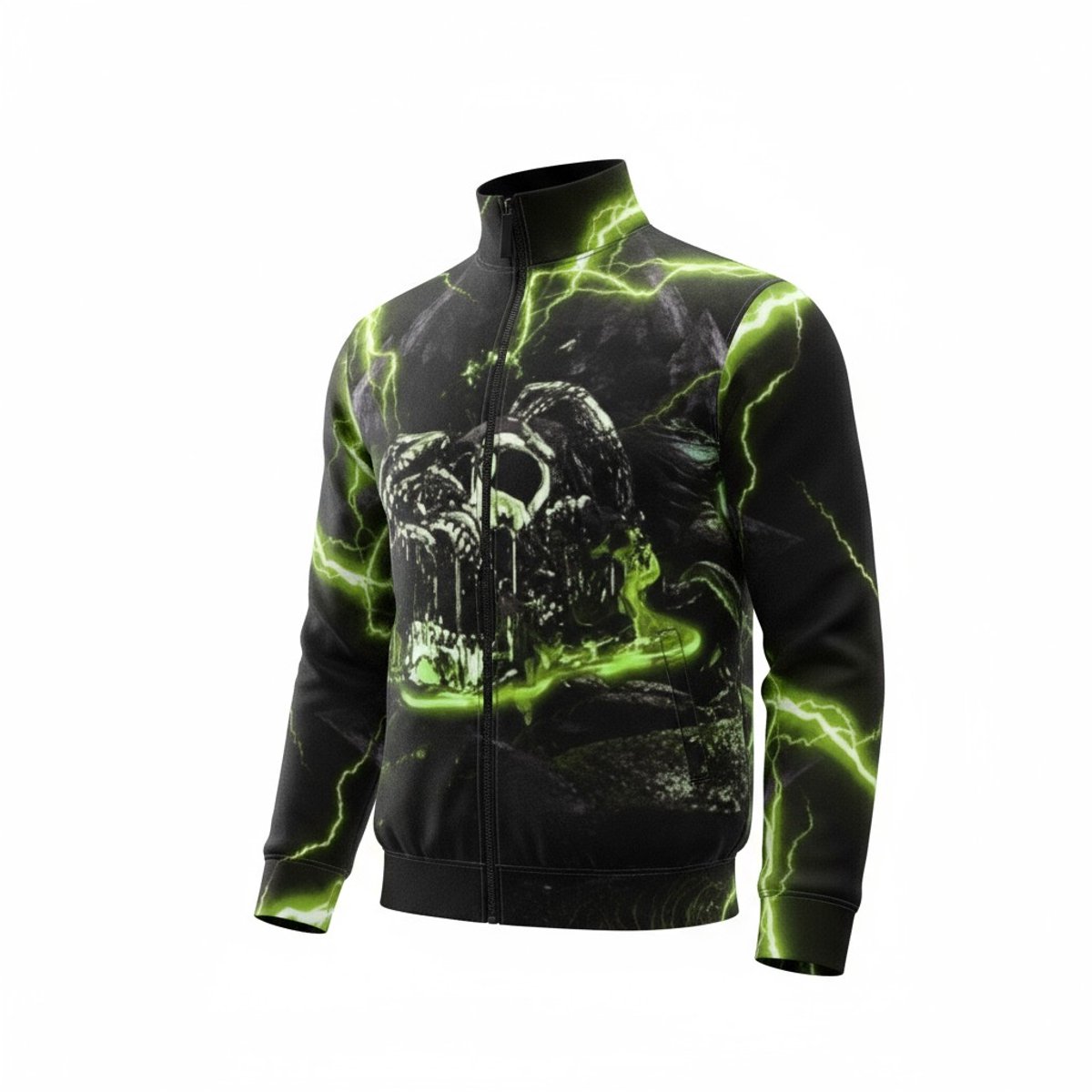 PROUD TO BE HARDCORE® - Trainingsjack - Groen - Hardcore - Trainingsjack Heren - Trainingspak Heren - Rits - Maat XXL - 2XL