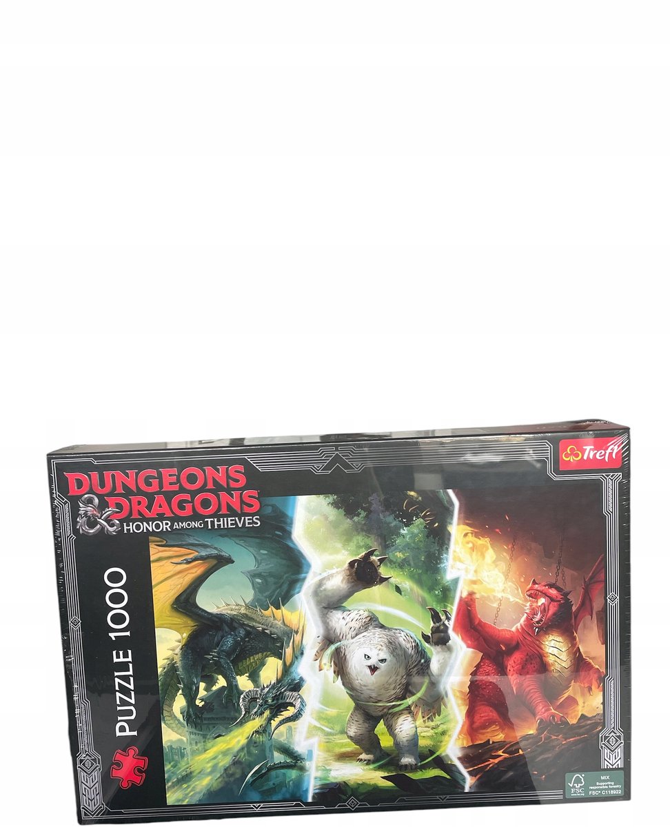Dungeons & Dragons puzzel 1000 stukjes: legendarische monsters
