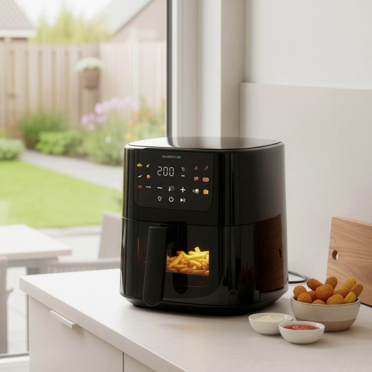 Inventum GF502HLDB Airfryer met Dubbele Lade - afbeelding 2