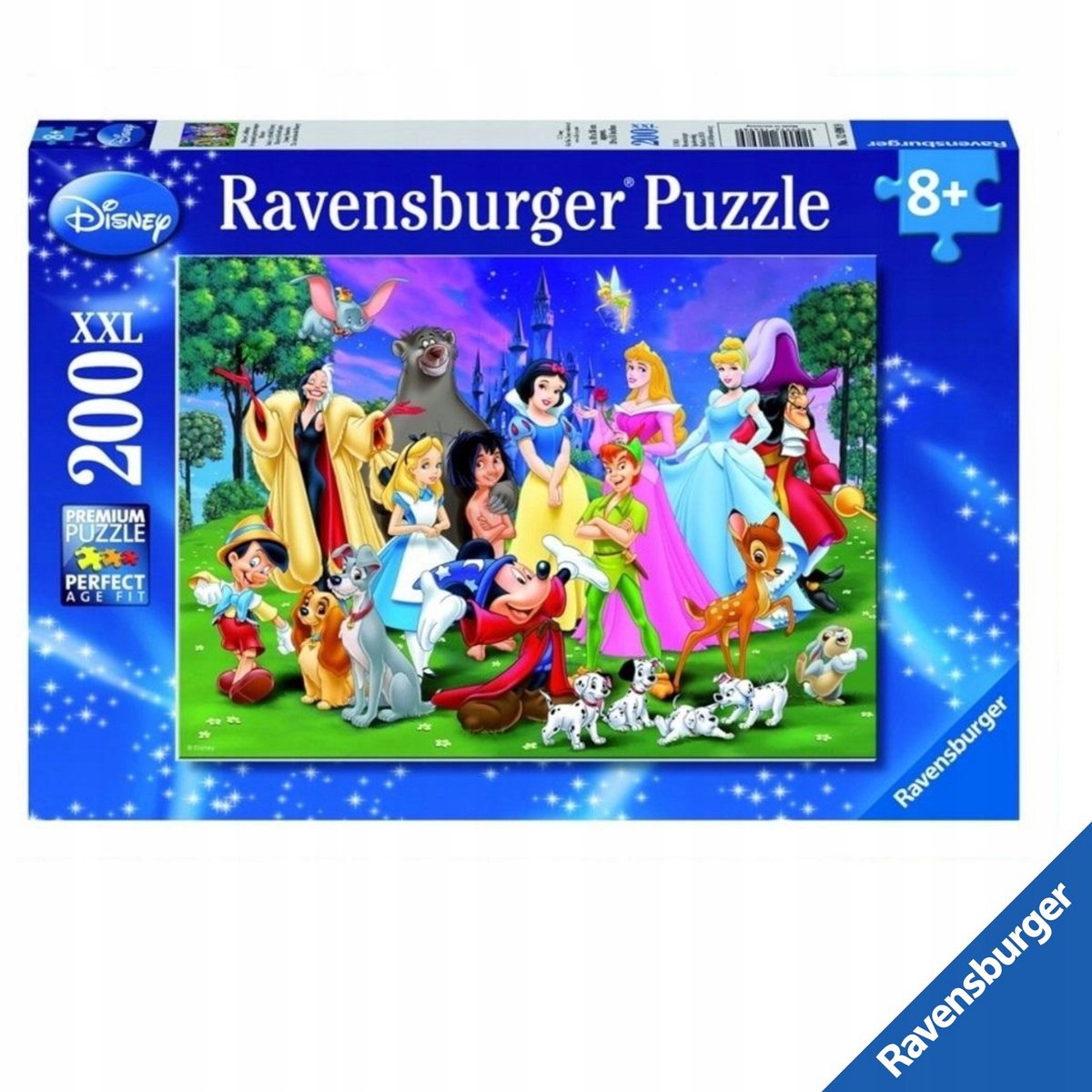 Ravensburger Disney XXL 200 elementai – Mėgstamiausi pasakų personažai