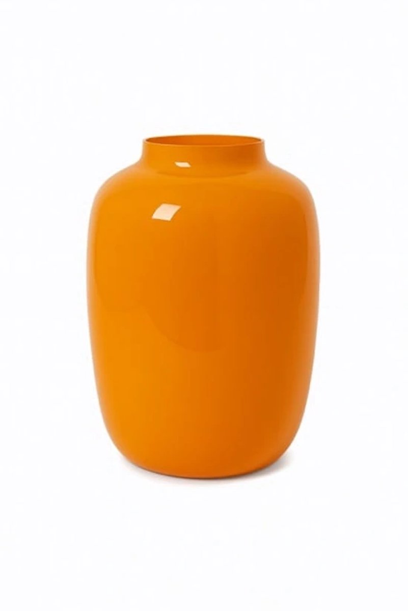Vase The World Vaas Artic | Medium | Licht Oranje | Ø25 x H35 cm