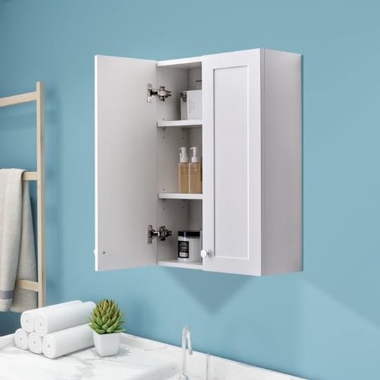 Badkamer Wandplanken Set Van 2 - 16 X 7 Inch, Boven Het Toilet Landelijke Decoratie Rustiek Bruin