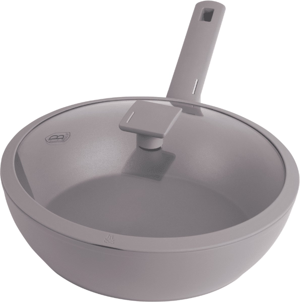 Berlinger Haus 8094 - Wokpan - 28 cm - Taupe collection - met deksel