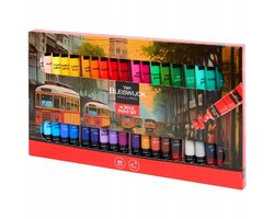 Van Bleiswijck Holland | Professionele Acrylverf Verf Set | Hobbyverf Acryl Verf Set | Mix van 40X intense kleuren – waterbasis acrylverf voor canvas, hout, papier, MDF, keramiek | Hobbyverf | 40X Stuks - 20ml Verf Tubes