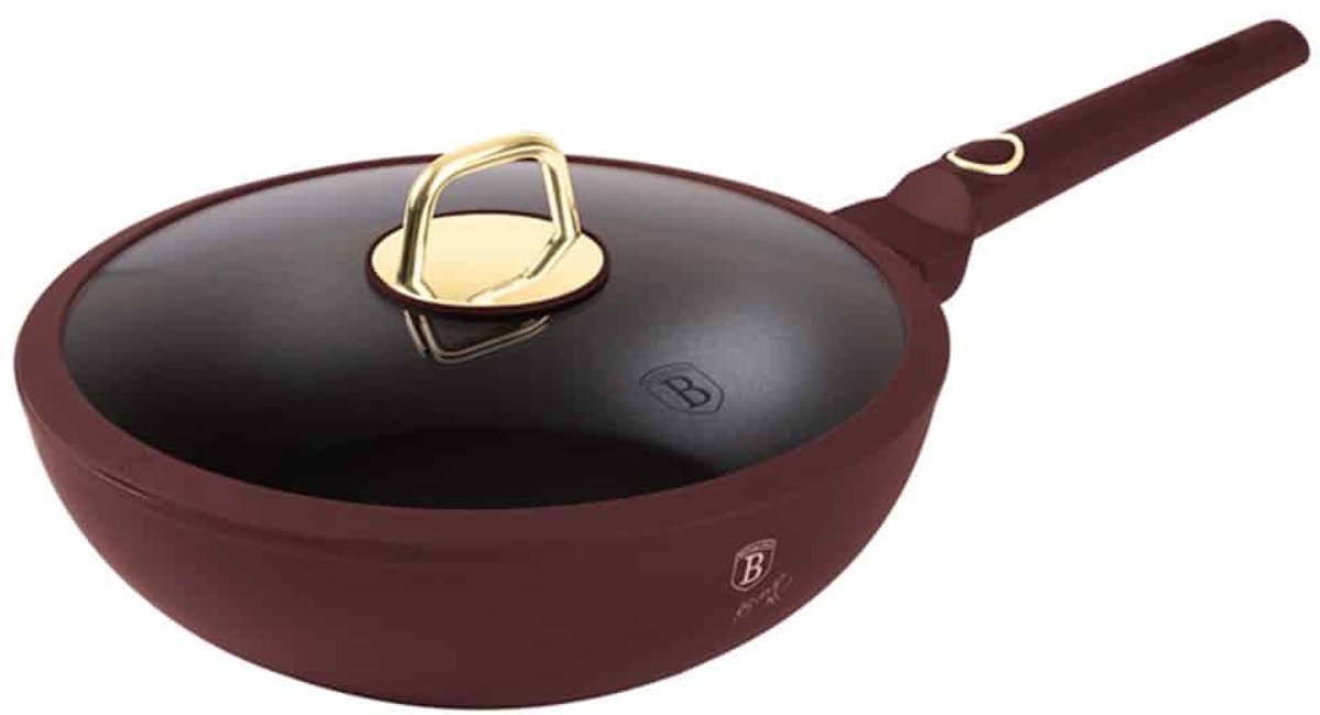 Berlinger Haus 8034 - Wokpan - 28 cm - Leonardo collection - met deksel