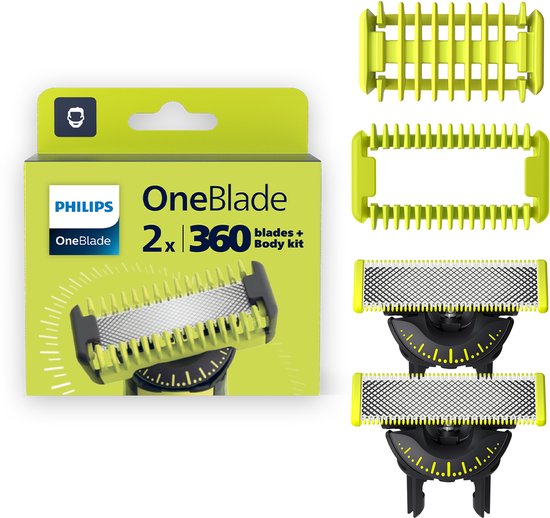 Philips OneBlade 360 Blade Body Kit - Vervangmesjes Body Kit - 2 stuks - QP624/50