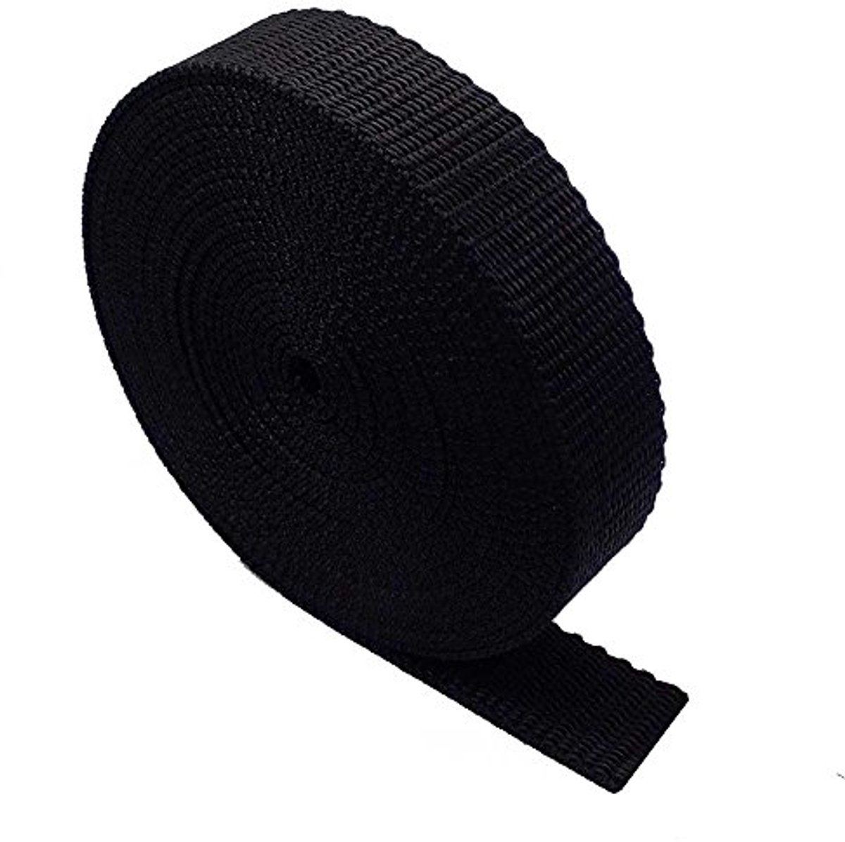 Zware Dubbele Webbing 5 Meter - Rugzakken, Bagage, Spanners, Zwarte 38mm
