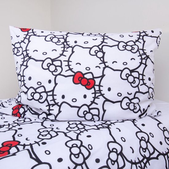 Hello Kitty Dekbedovertrek Classic - 140 x 200 cm + 70 x 90 cm - Katoen van Hello Kitty — afbeelding 2