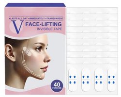 Onzichtbare Facelift Tape – Gezichts- en Neklift Tape tegen Dubbele Kin, Verslapte Huid en Rimpels – Instant Face Lifting Tape