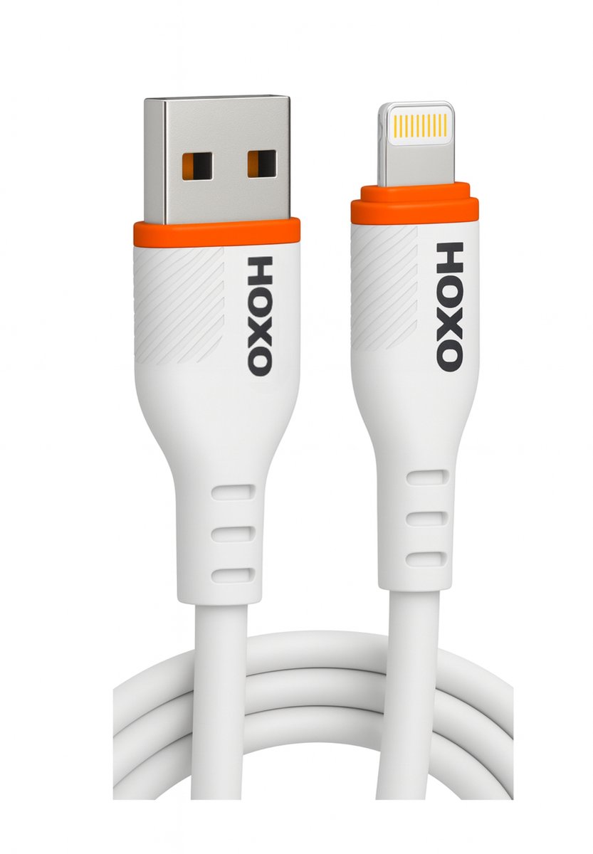USB Kabel - Geschikt voor Lightning - 1 Meter - 3A - Snelladen - Data synchroniseren - Oplaadkabel