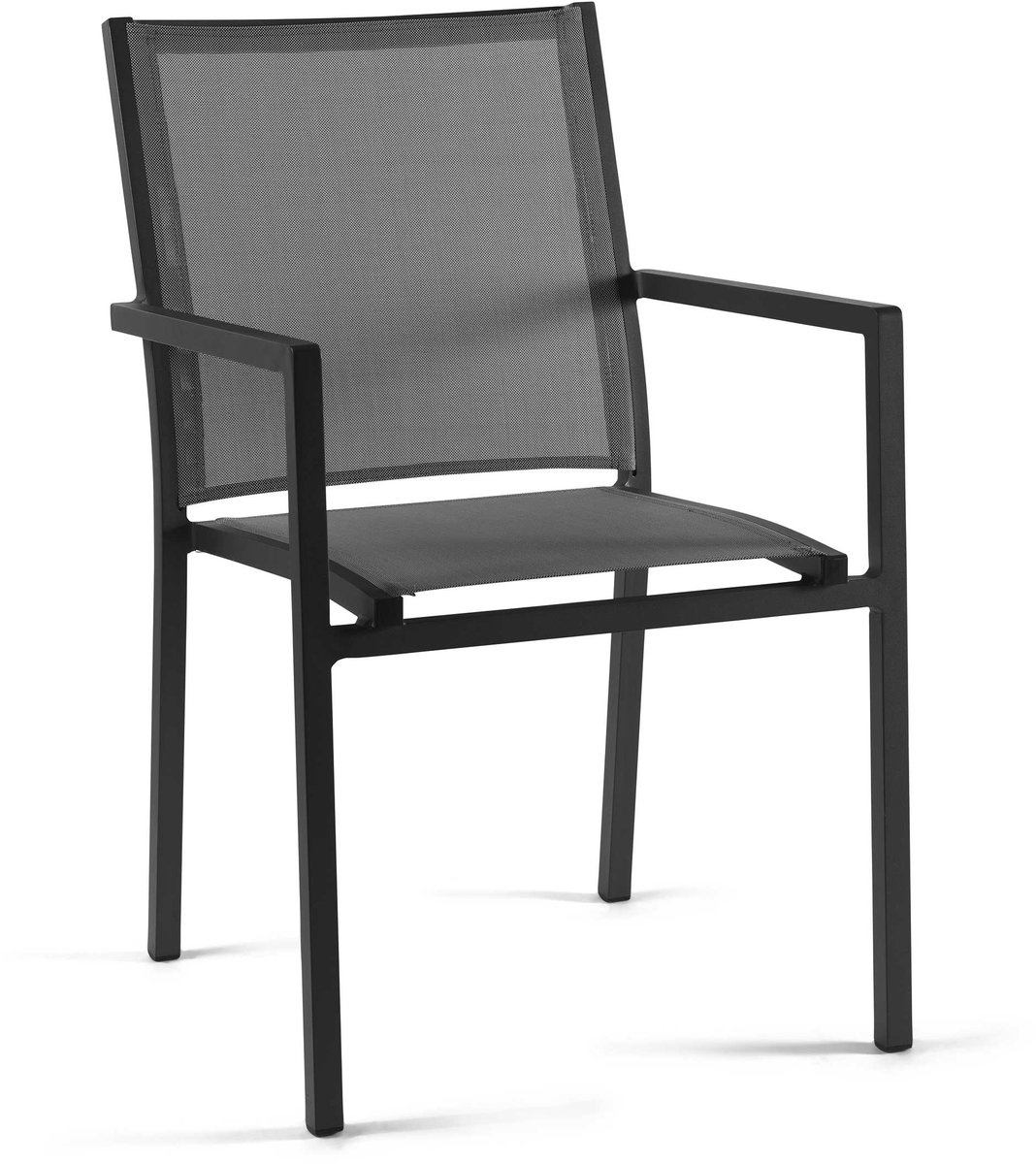 Tuinstoel Arianne - antraciet/zilvergrijs