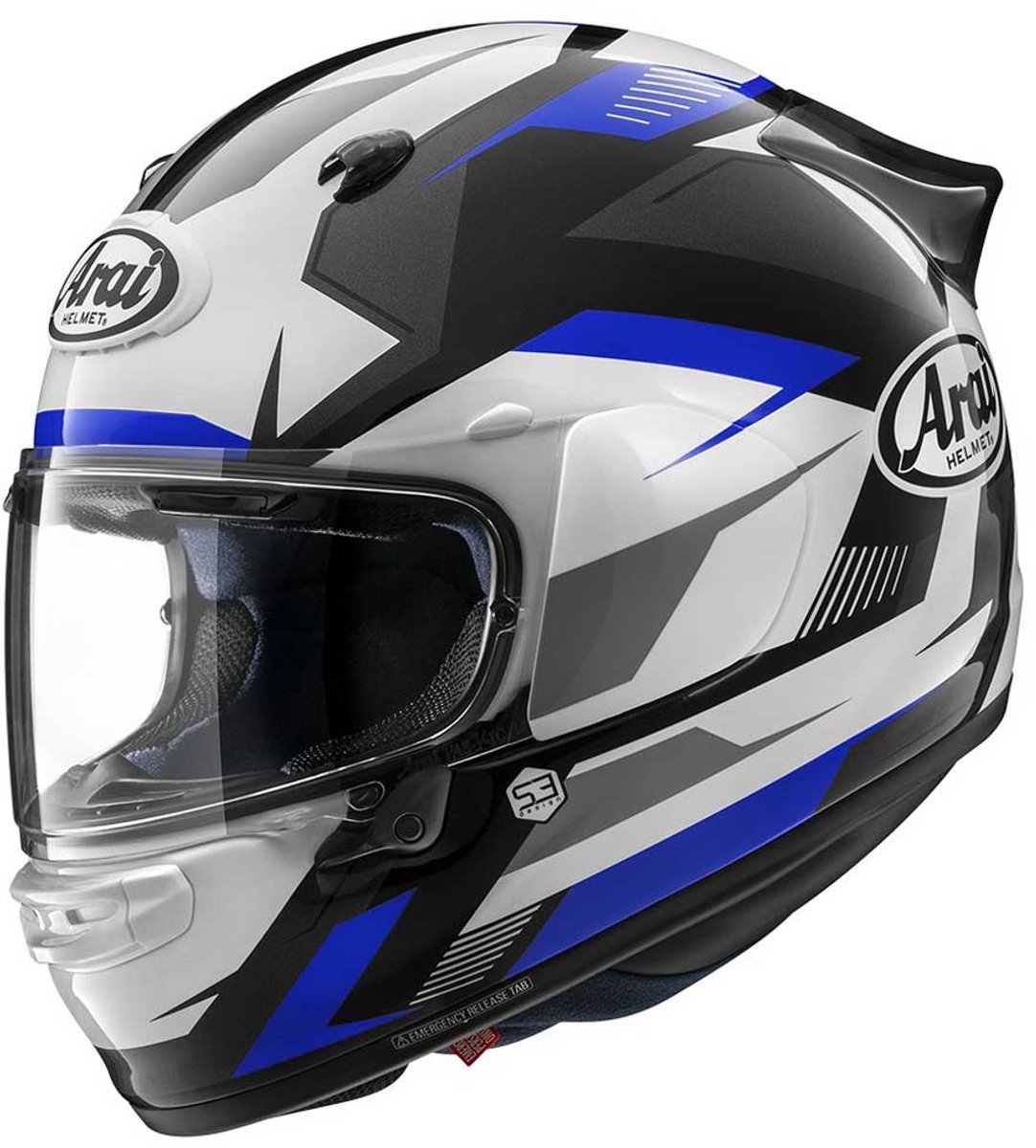 Arai Quantic Supra Blauw Zwart Wit Integraalhelm - Maat L – foto 5