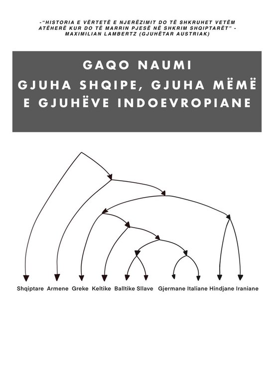 Gjuha Shqipe, Gjuha Mëmë e Gjuhëve Indoevropiane - cover