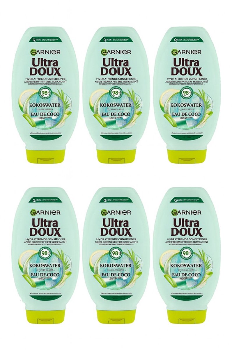 Garnier Ultra Doux Kokoswater & Aloë Vera Hydraterende Conditioner 6 x 250 ml