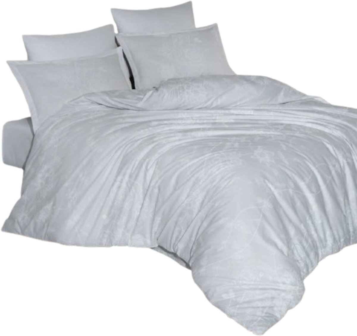 Decoware dekbedovertrek Arnor - Wit - Katoen - Tweepersoons - 200x220/240 + 2st. 60x70 cm