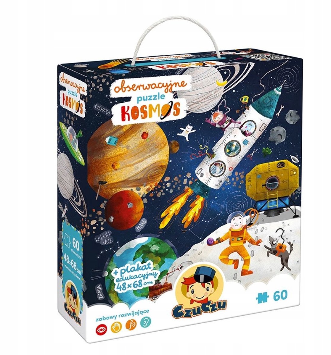 CzuCzu Kosmos Puzzel met Poster - 60 Elementen