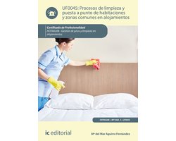 Procesos de limpieza y puesta a punto de habitaciones y zonas comunes en alojamientos. HOTA0208