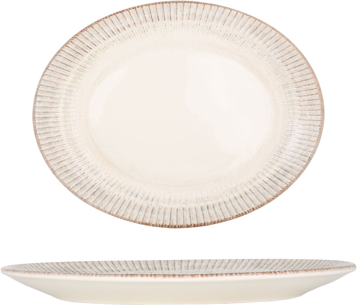 Bonna Serveerschaal - Galata - Porselein - 25 cm - set van 2