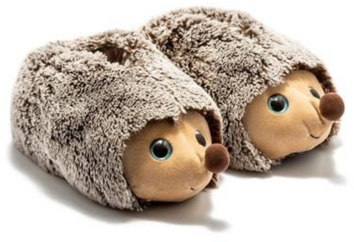 Berussa - Twigy Dames Pluche Pantoffels - Dames Sloffen – Pantoffels Dieren - Egel Patroon 36-41
